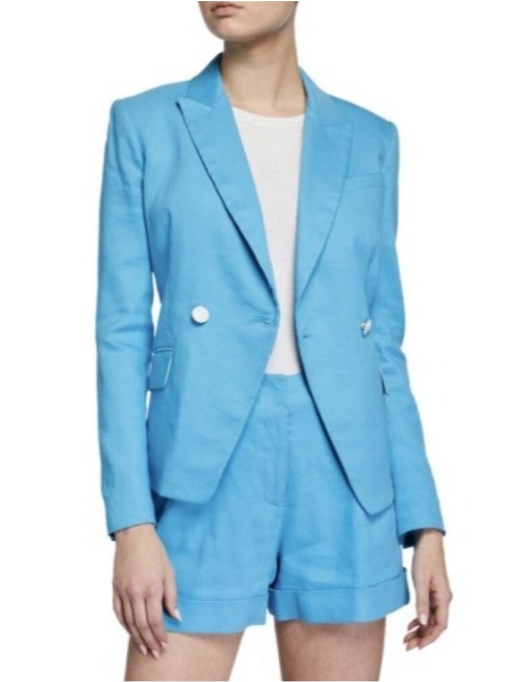 Rag & Bone Blue Linen Blazer